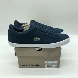 Lacoste Lerond BL 2 CAM Canvas Trainers Navy